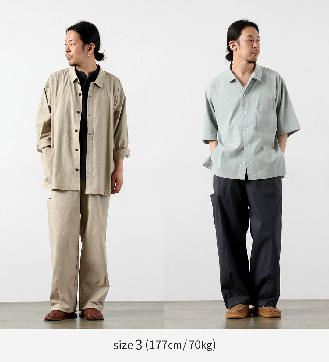 BASISBROEK（バージスブルック） ウィスケン コットンリネン タックパンツ 日本製