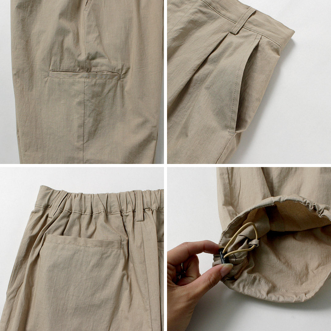 BASISBROEK（バージスブルック） ウィスケン コットンリネン タックパンツ 日本製