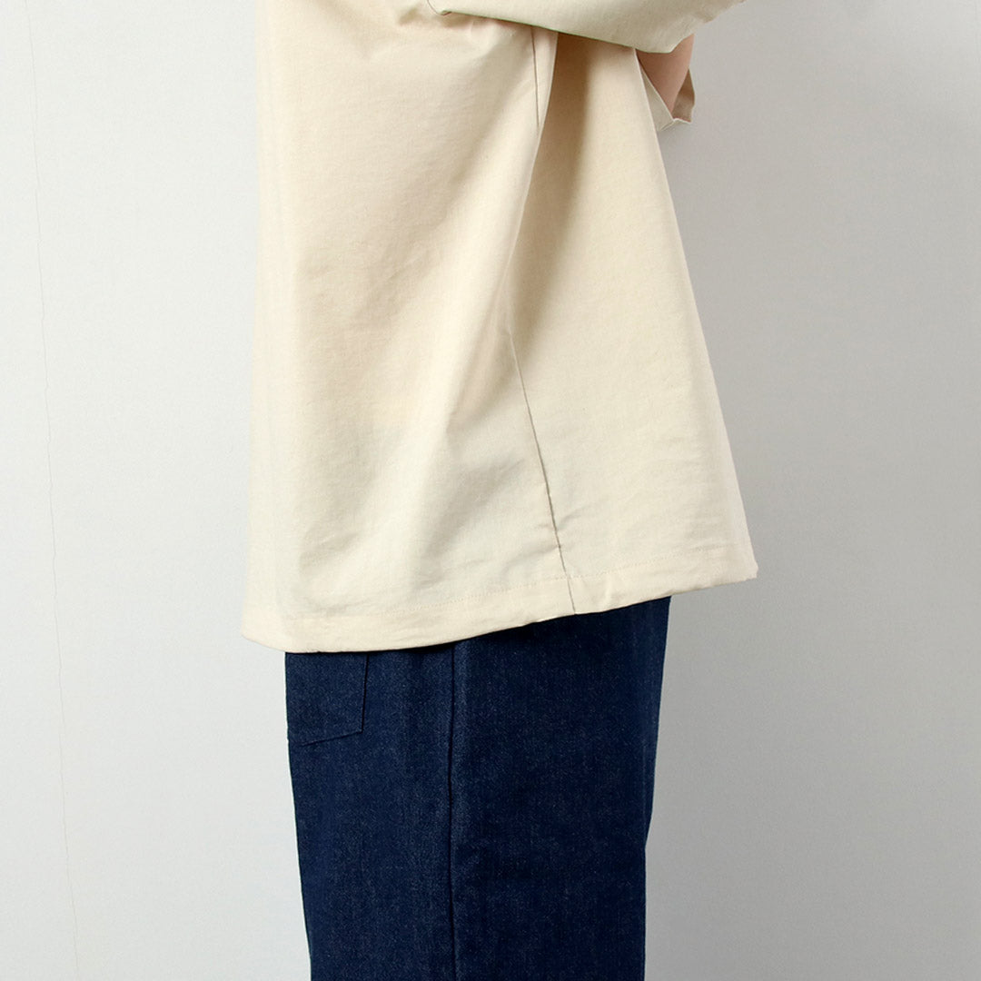 BASISBROEK（バージスブルック） ディーン リネン混ストレッチ オープンカラーシャツ 日本製