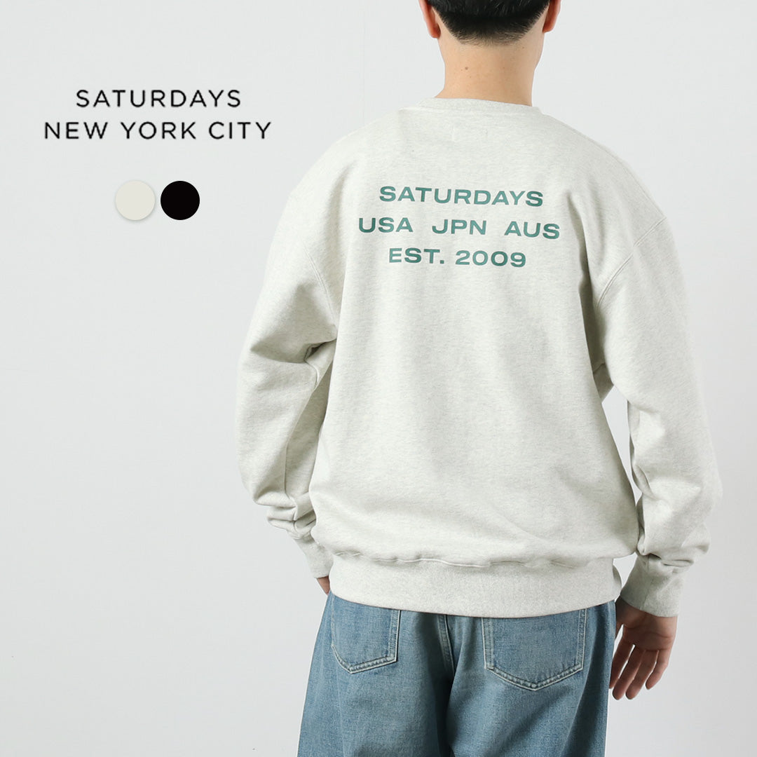 SATURDAYS NYC（サタデーズ ニューヨークシティ）　バワリー インターナショナル クルー スウェット