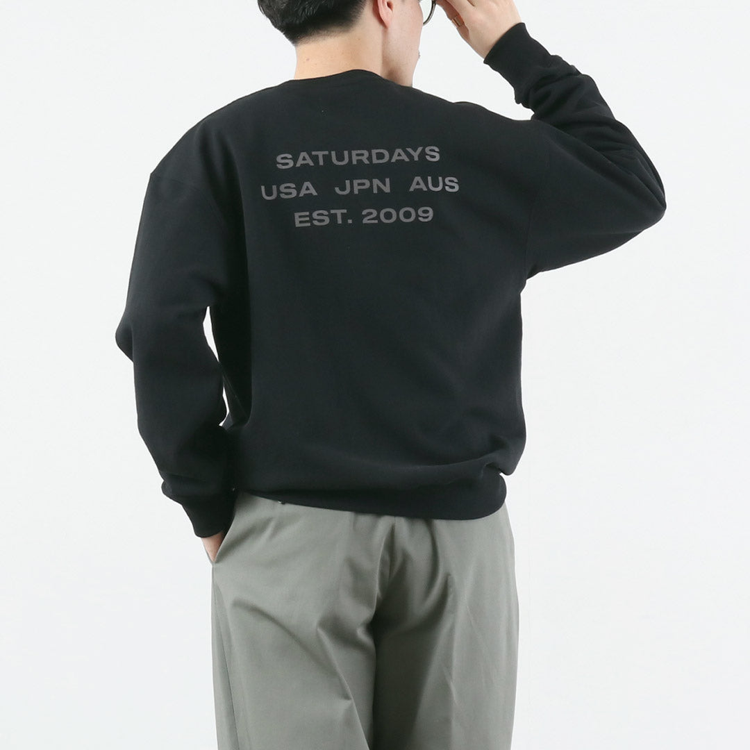 SATURDAYS NYC（サタデーズ ニューヨークシティ）　バワリー インターナショナル クルー スウェット