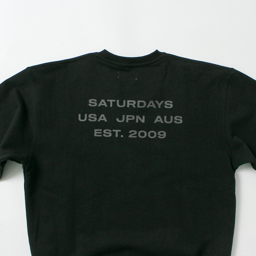 SATURDAYS NYC（サタデーズ ニューヨークシティ）　バワリー インターナショナル クルー スウェット