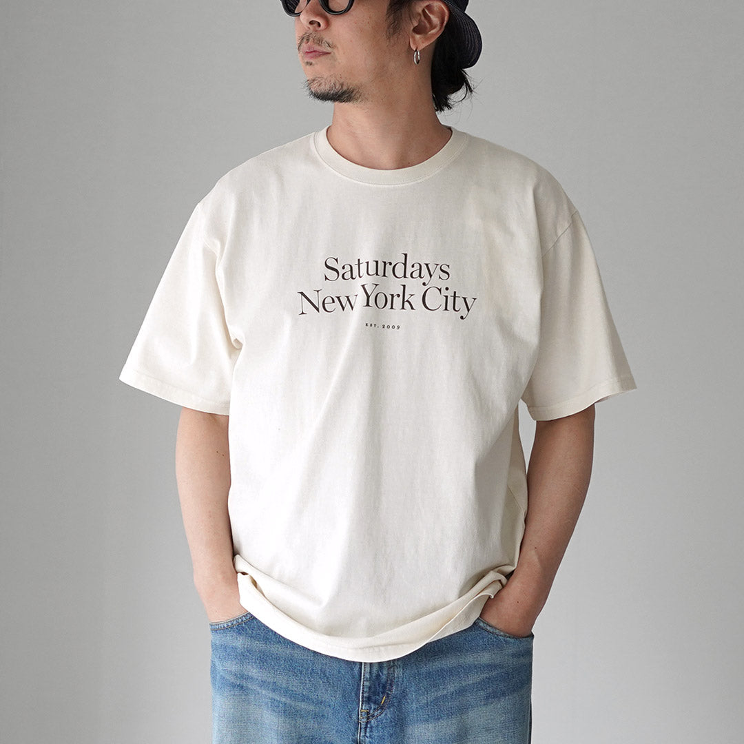 SATURDAYS NYC（サタデーズ ニューヨークシティ） ミラー スタンダード ショートスリーブ Tシャツ
