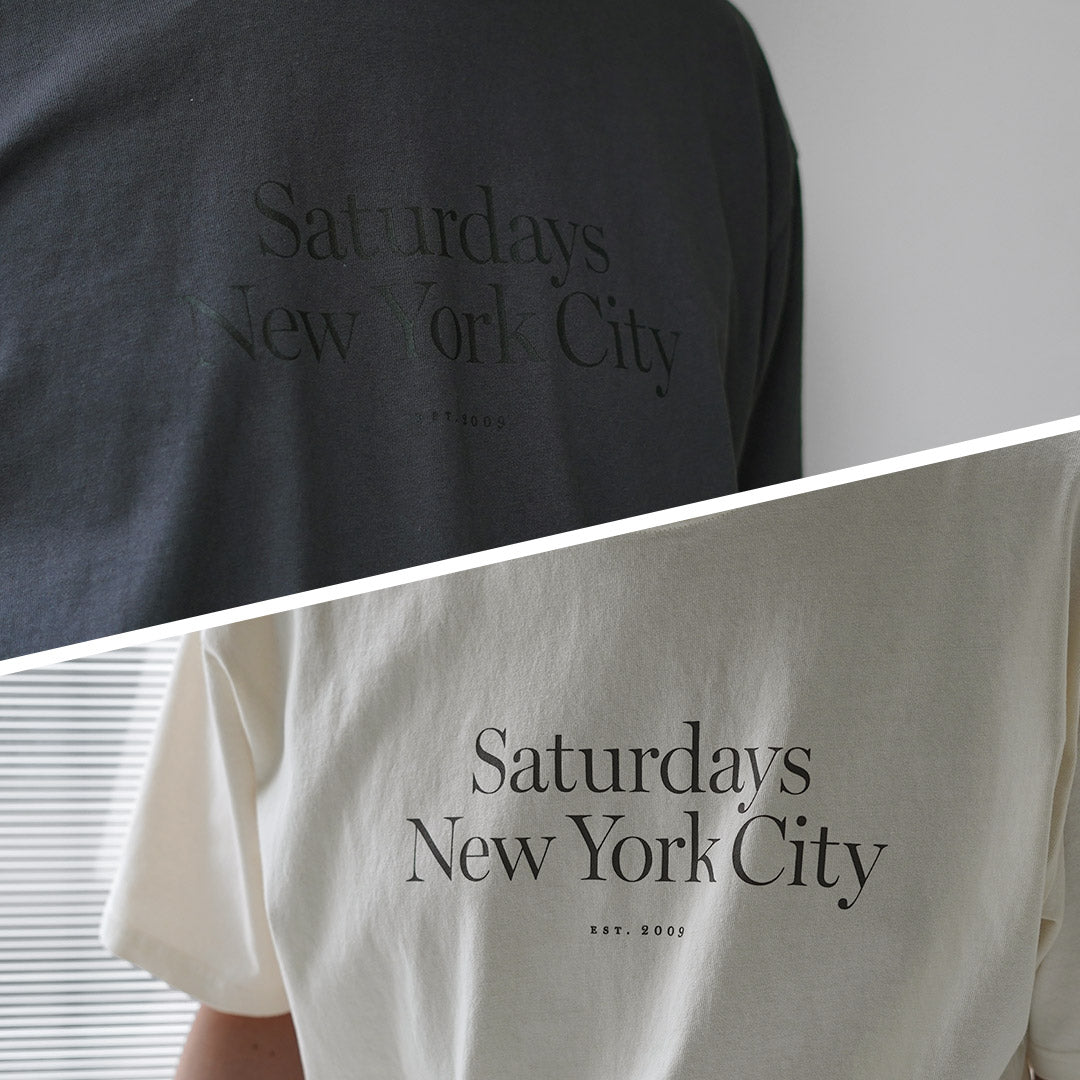 SATURDAYS NYC（サタデーズ ニューヨークシティ） ミラー スタンダード ショートスリーブ Tシャツ
