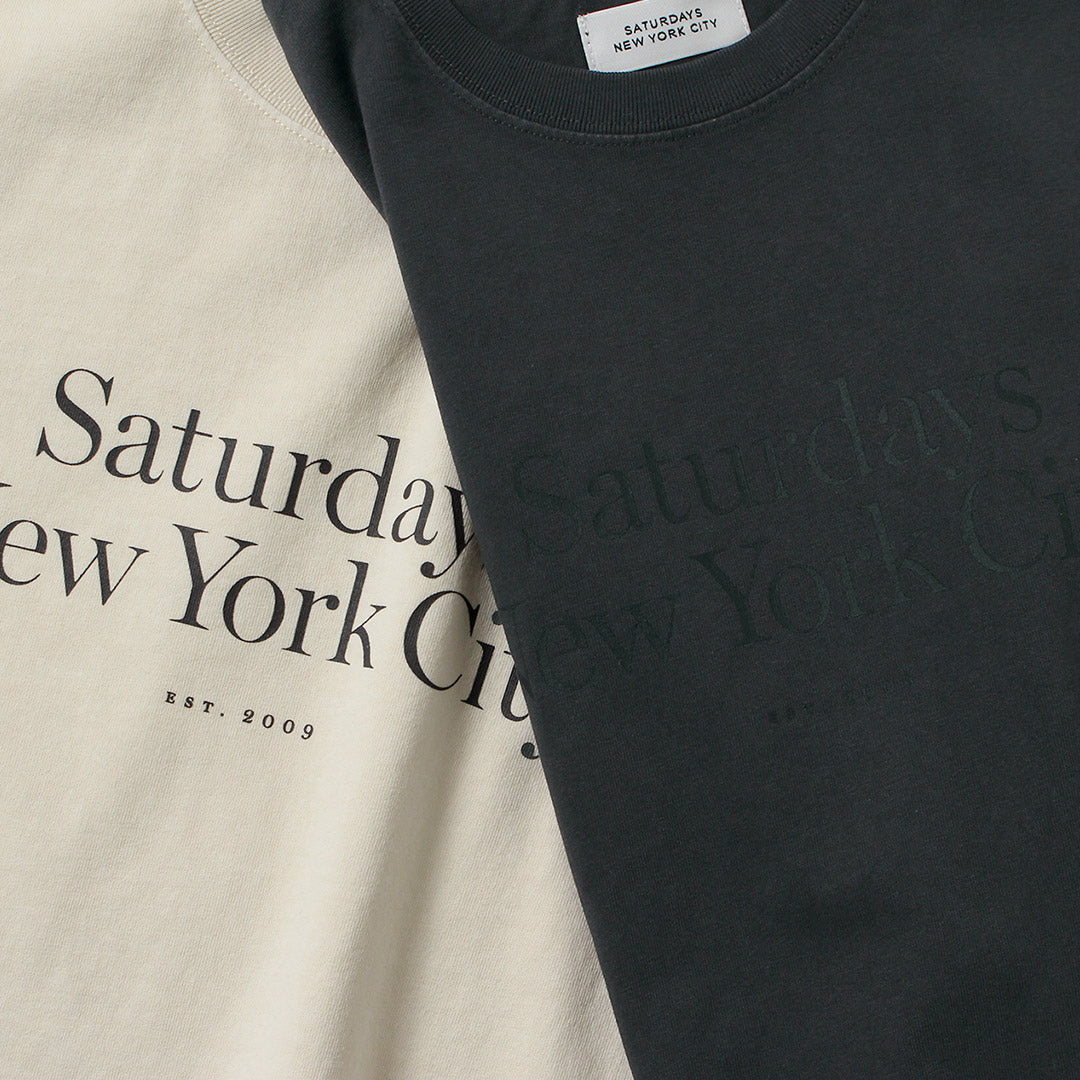 SATURDAYS NYC（サタデーズ ニューヨークシティ） ミラー スタンダード ショートスリーブ Tシャツ
