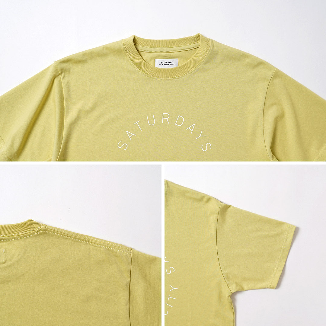 SATURDAYS NYC（サタデーズ ニューヨークシティ） サーキュラー サタデーズ ロゴ Tシャツ