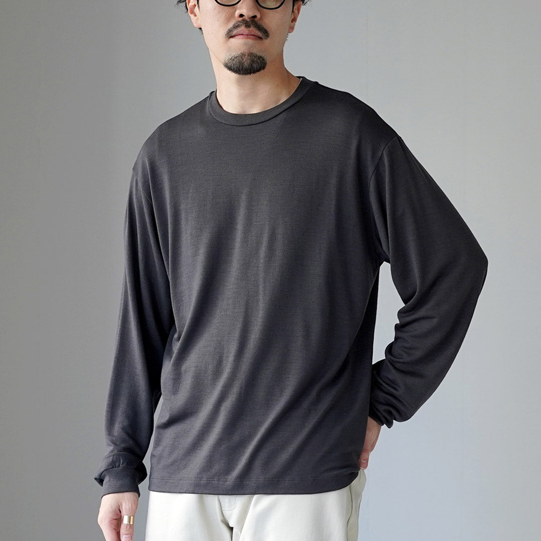 LIFiLL（リフィル） ウーリッシュ ロングスリーブ TEE メンズ 日本製