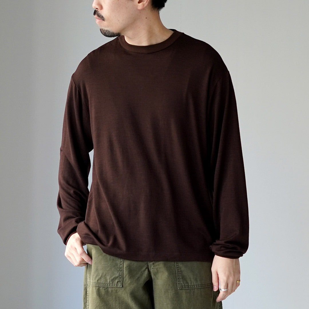 LIFiLL（リフィル） ウーリッシュ ロングスリーブ TEE メンズ 日本製