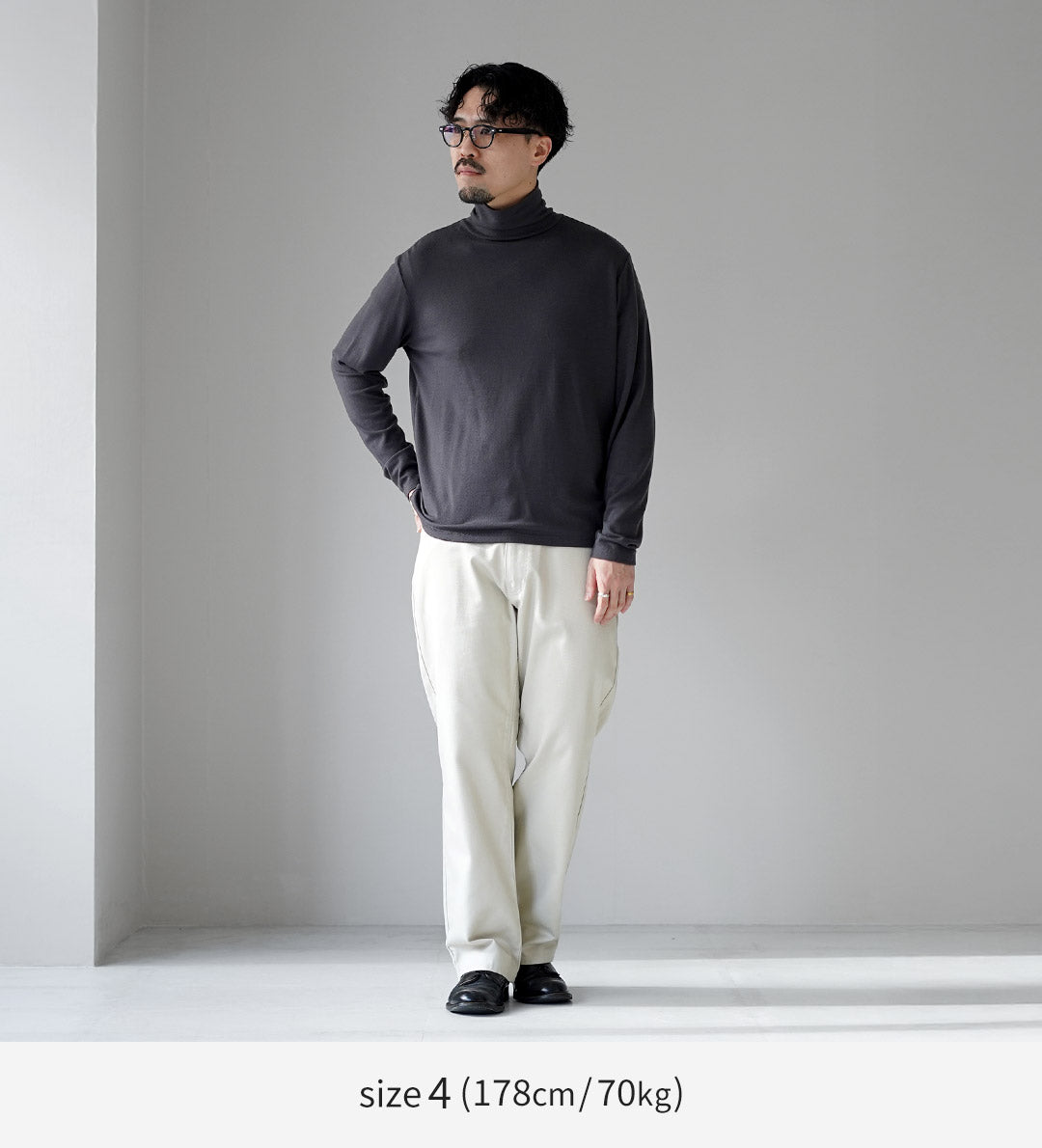 LIFiLL（リフィル） ウーリッシュ ハイネック ロングスリーブ TEE