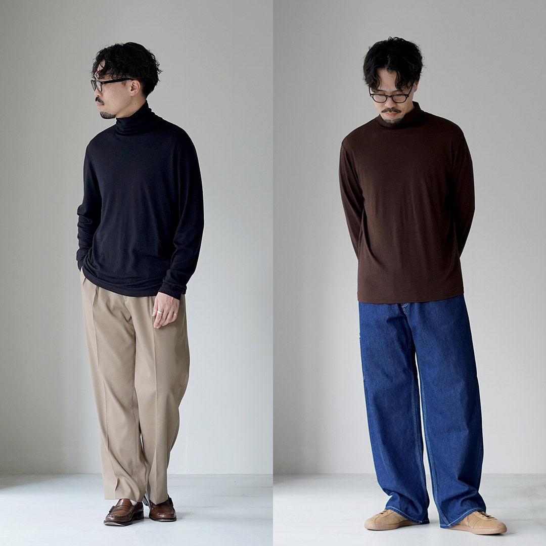 LIFiLL（リフィル） ウーリッシュ ハイネック ロングスリーブ TEE