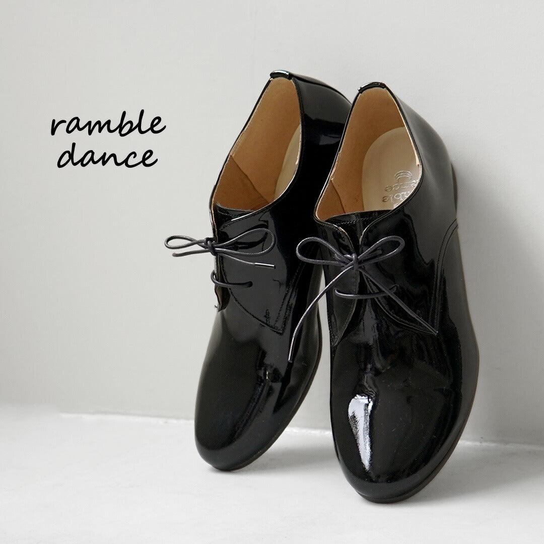 ramble dance シューズ RAMBLE DANCE（ランブルダンス） エナメル レースアップシューズ 日本
