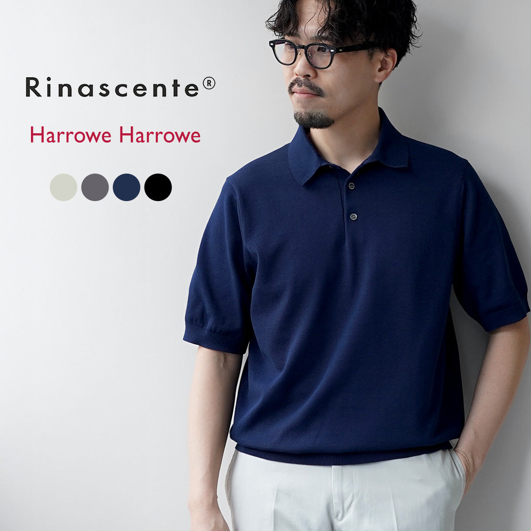 RINASCENTE（リナシェンテ） 別注 12G天竺 ハイブリッド ウォッシャブル ポロシャツ 日本製