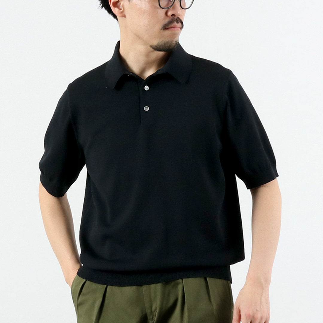 RINASCENTE（リナシェンテ） 別注 12G天竺 ハイブリッド ウォッシャブル ポロシャツ 日本製