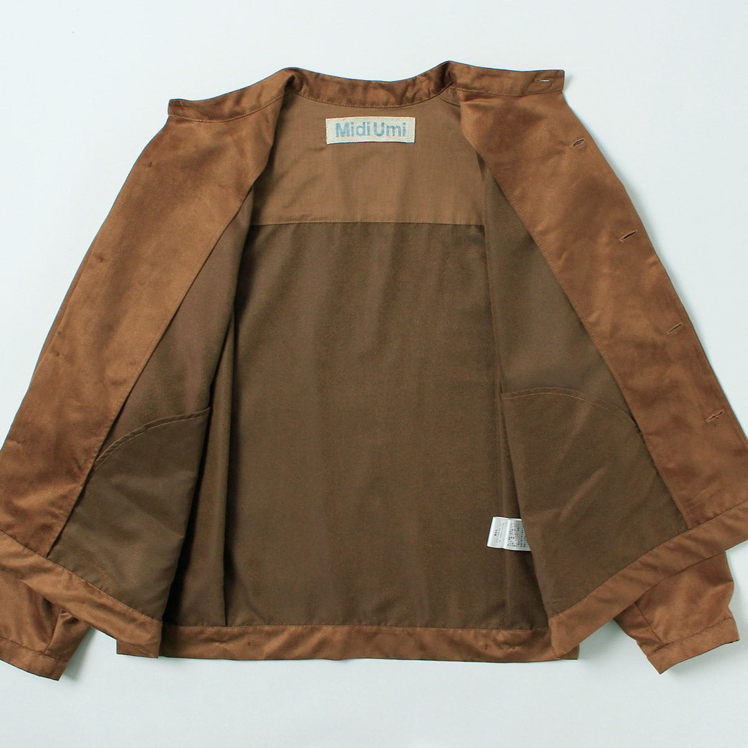 MIDIUMI（ミディウミ） フェイクスエード ブルゾン