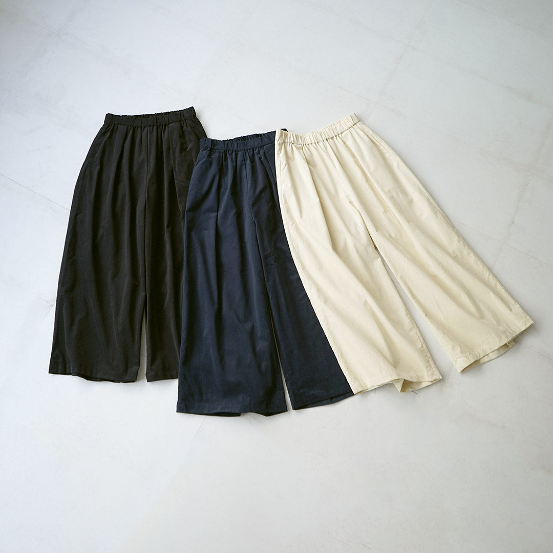 mizuiro ind（ミズイロインド） コーデュロイ タック ワイド パンツ