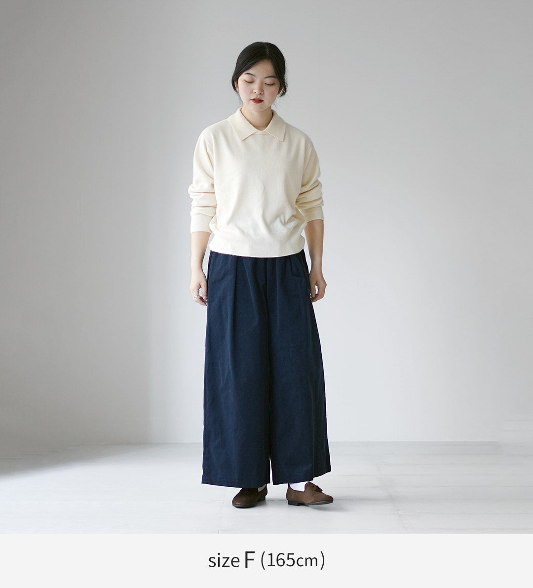 mizuiro ind（ミズイロインド） コーデュロイ タック ワイド パンツ