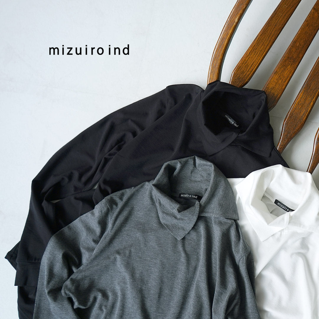 Munich プルオーバー 、ミズイロインドシャツ めいめい mizuiro ind（ミズイロインド） アシンメトリー シャツ プルオーバー