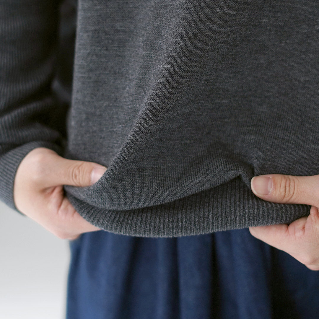 mizuiro ind（ミズイロインド） コクーン リブスリーブ プルオーバー