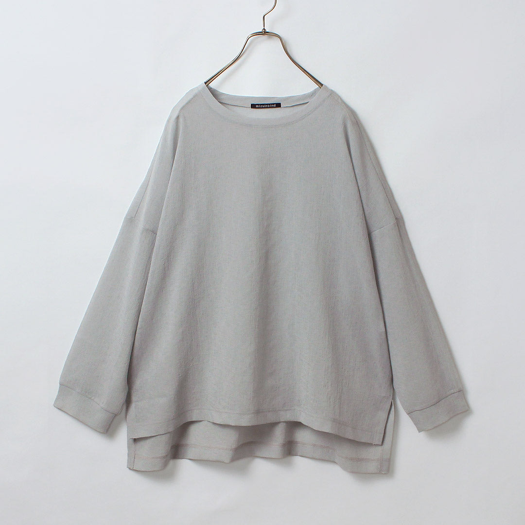 mizuiro ind（ミズイロインド） ワッシャーボイル ワイド プルオーバー