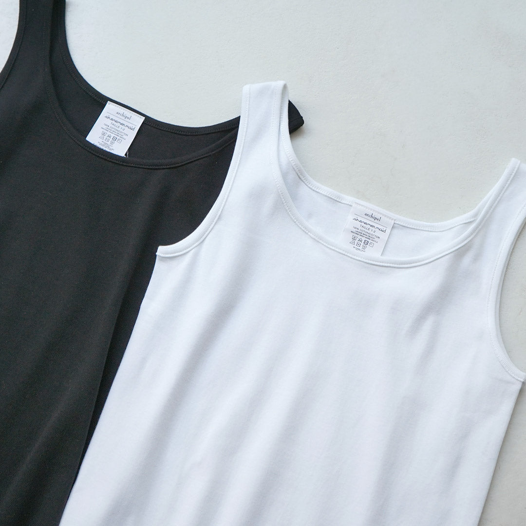 SIRENEMERMAID（シレーヌマーメイド） コットンフライス タンクトップ 日本製