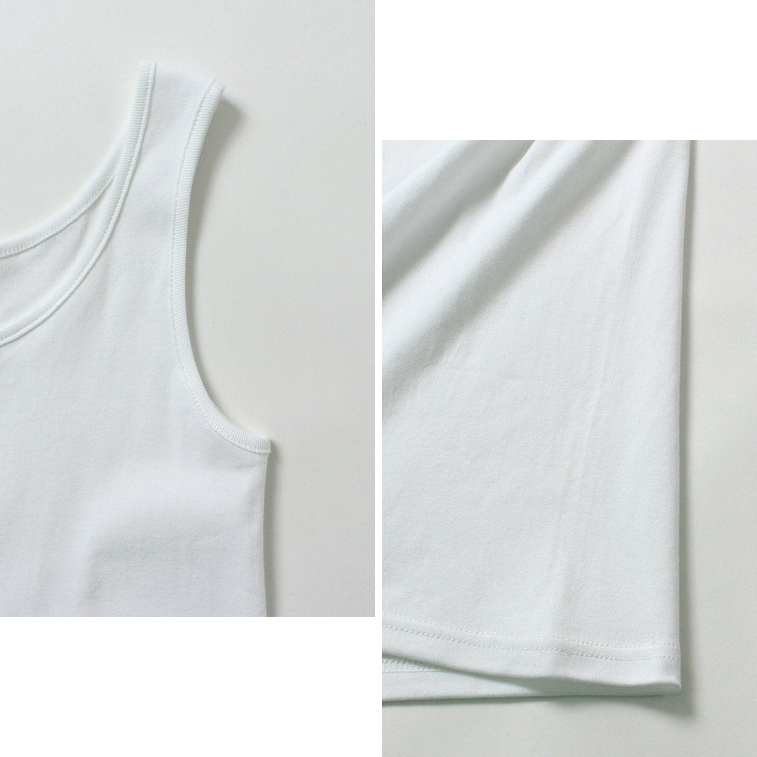 SIRENEMERMAID（シレーヌマーメイド） コットンフライス タンクトップ 日本製