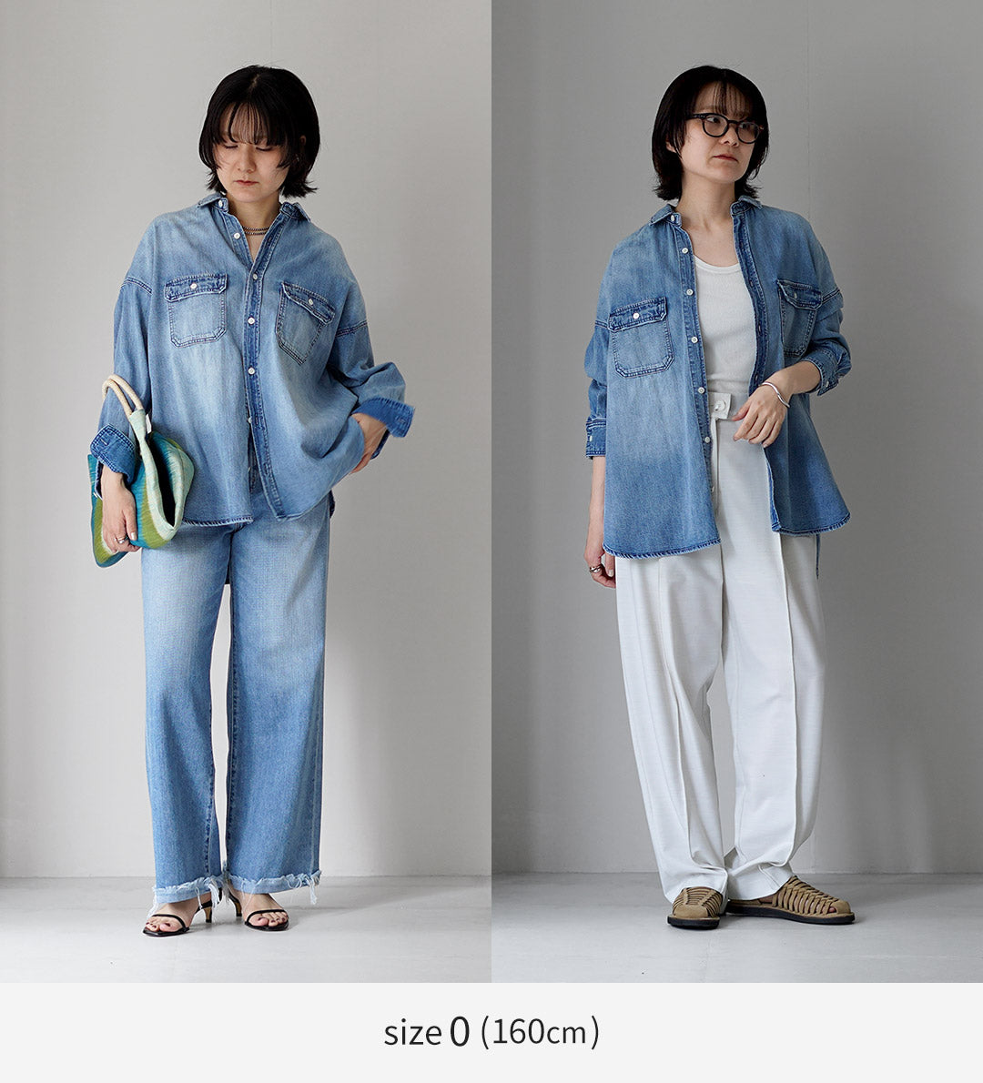 RED CARD（レッドカード） Relaxy Shirt デニム ワイドシャツ