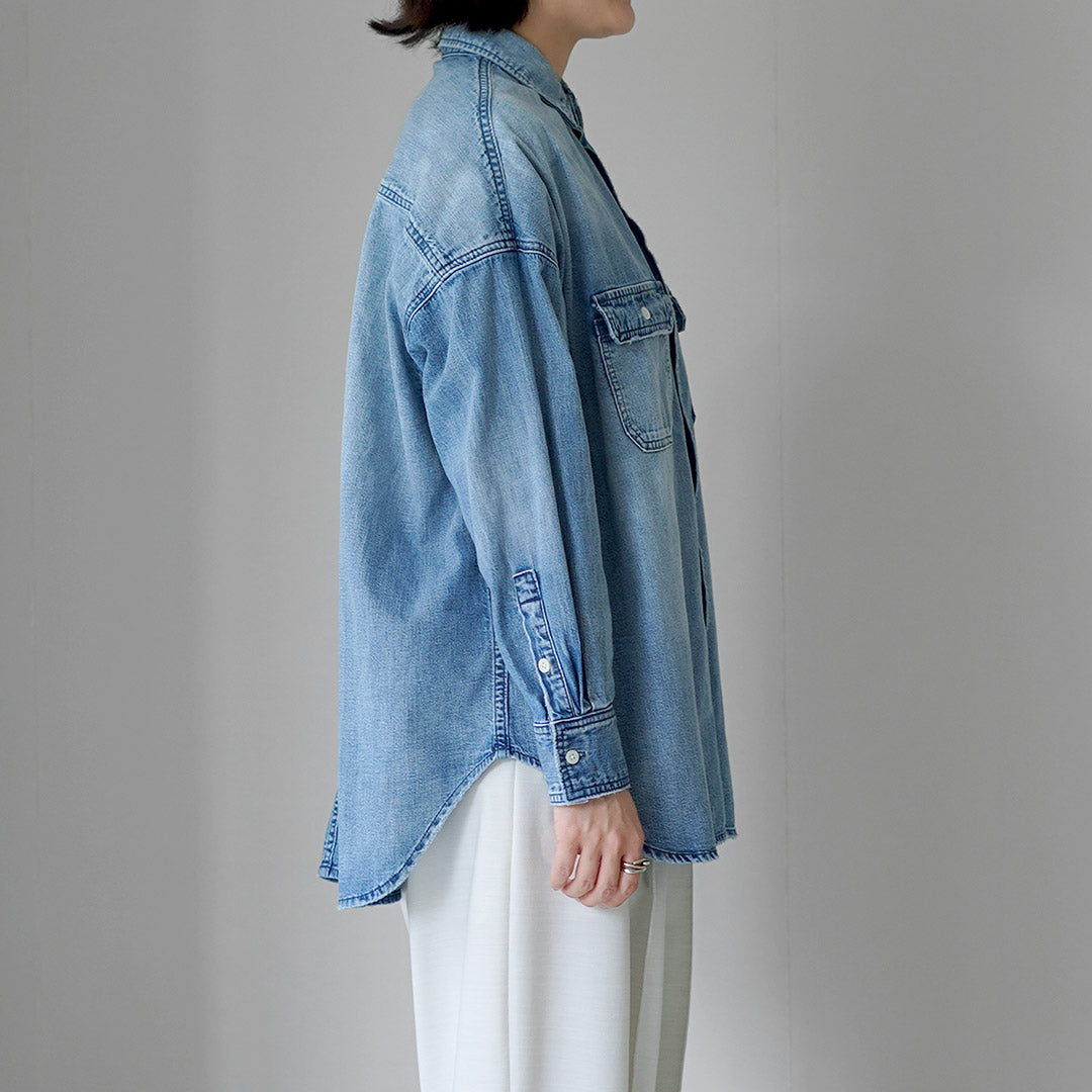 RED CARD（レッドカード） Relaxy Shirt デニム ワイドシャツ