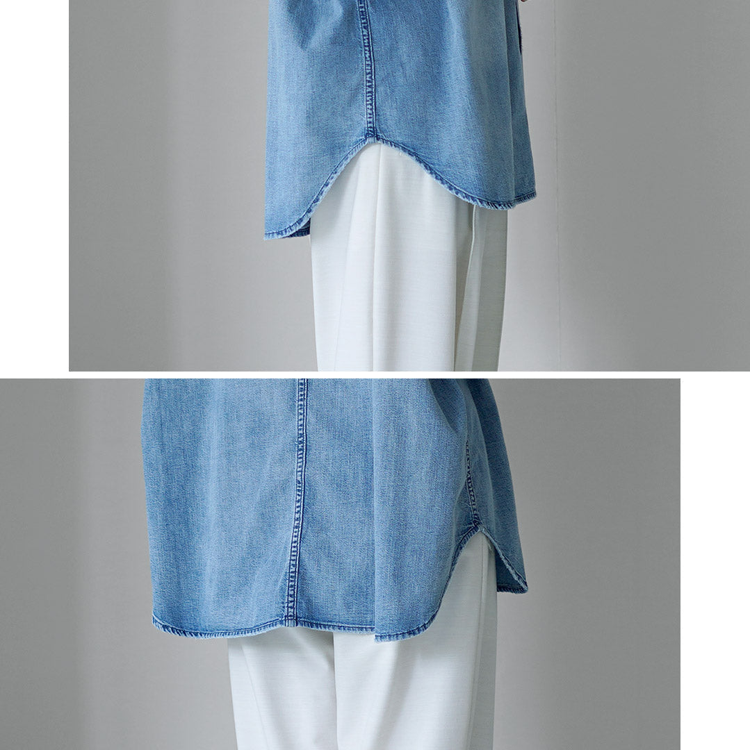 RED CARD（レッドカード） Relaxy Shirt デニム ワイドシャツ