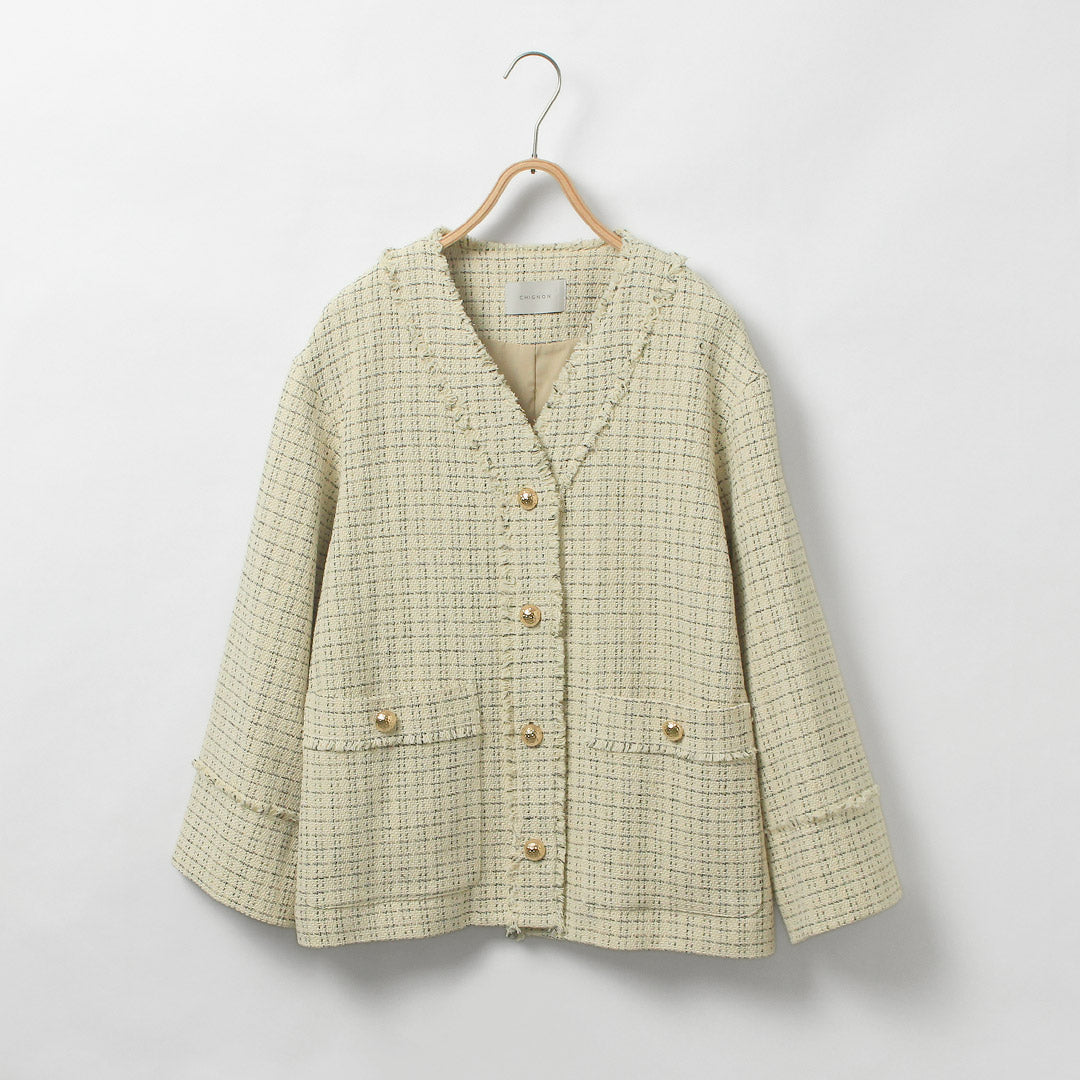 CHIGNON（シニヨン） ツイード ジャケット