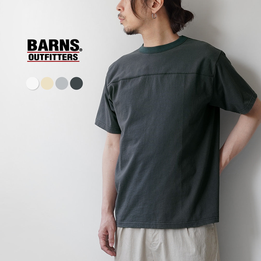 BARNS（バーンズ） 小寸 ショートスリーブ フットボールTシャツ 日本製