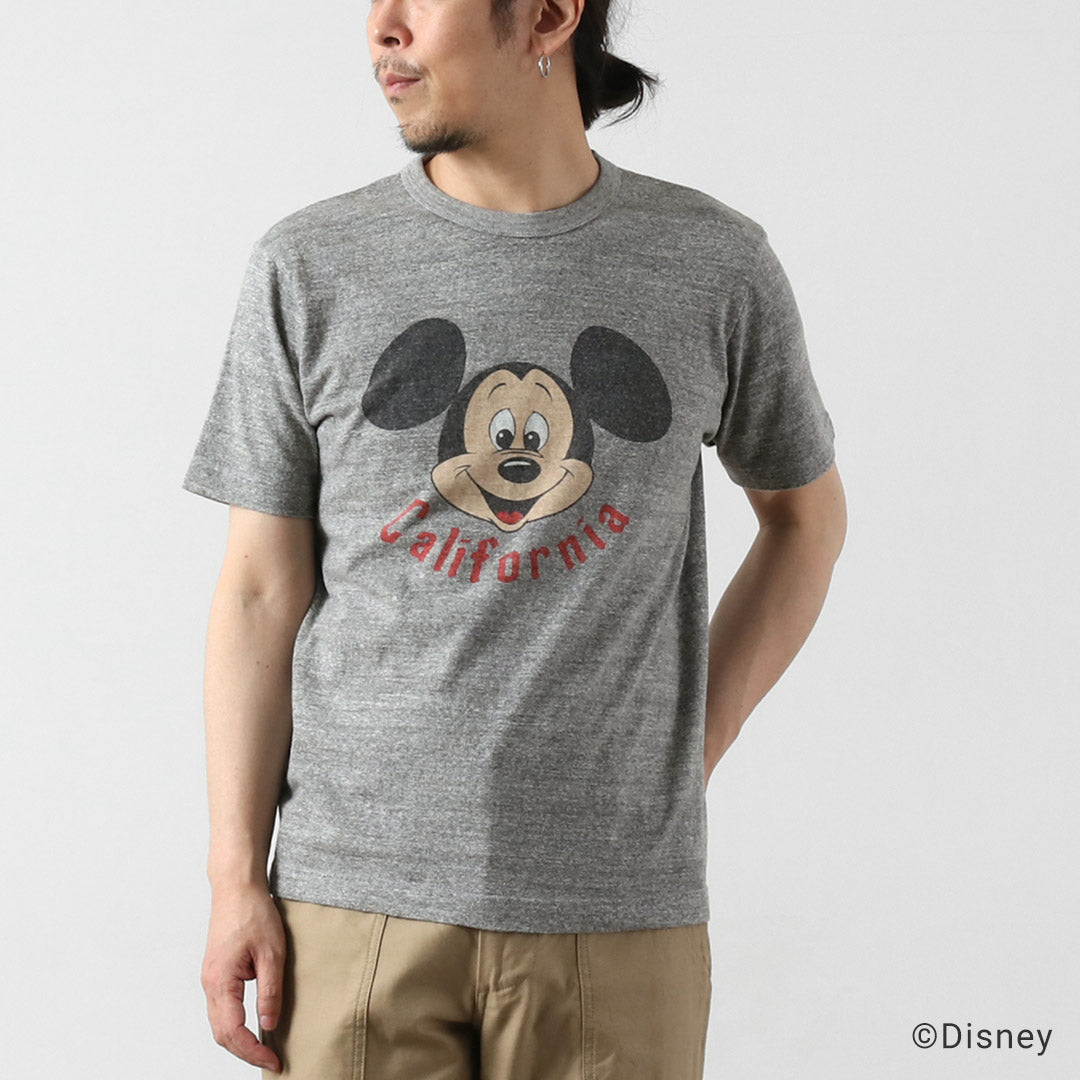 BARNS OUTFITTERS（バーンズ アウトフィッターズ） 吊編み ミッキー Tシャツ 日本製