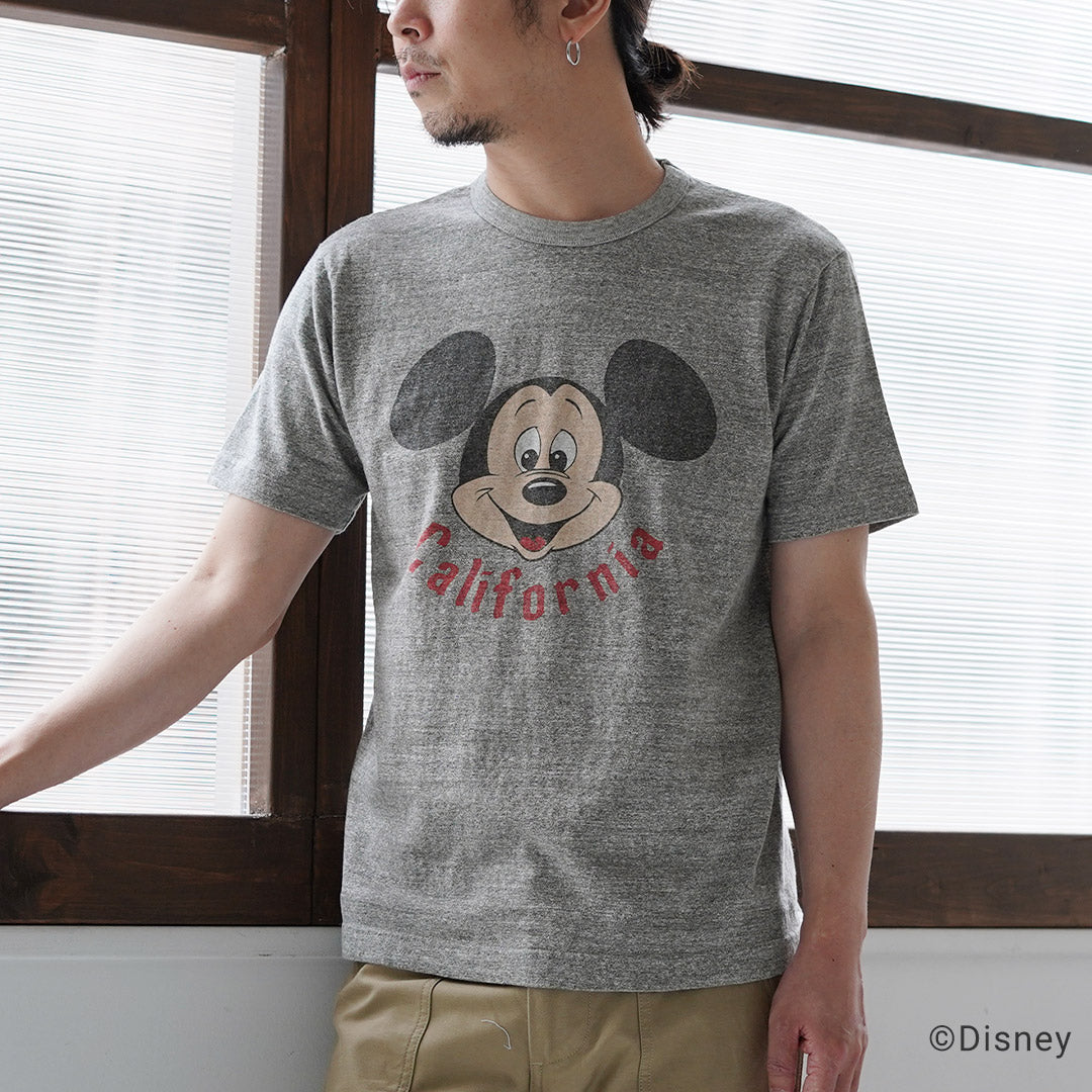 BARNS OUTFITTERS（バーンズ アウトフィッターズ） 吊編み ミッキー Tシャツ 日本製