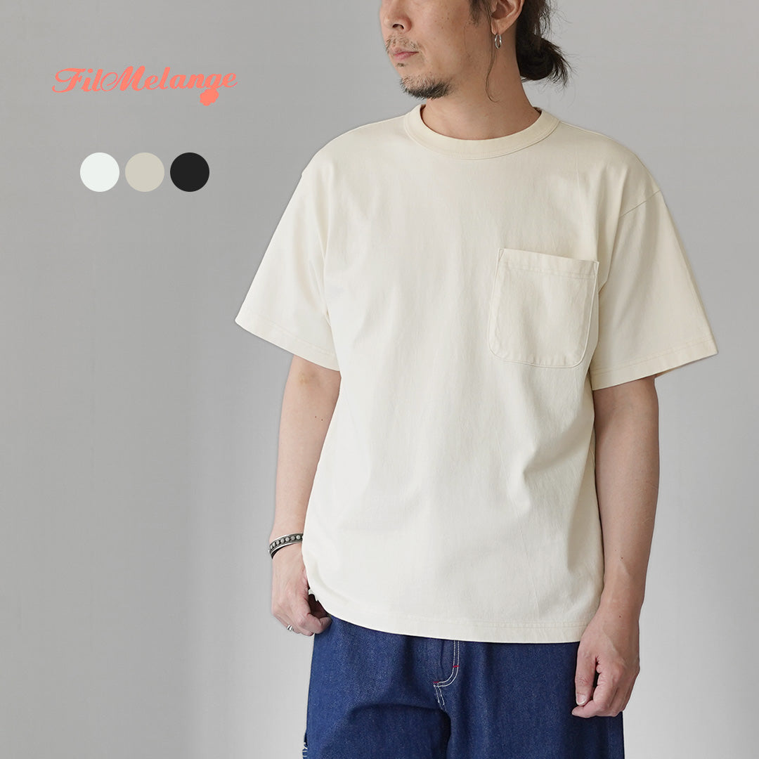 FILMELANGE（フィルメランジェ） オールデン エアスピン天竺 ポケットTシャツ 日本製