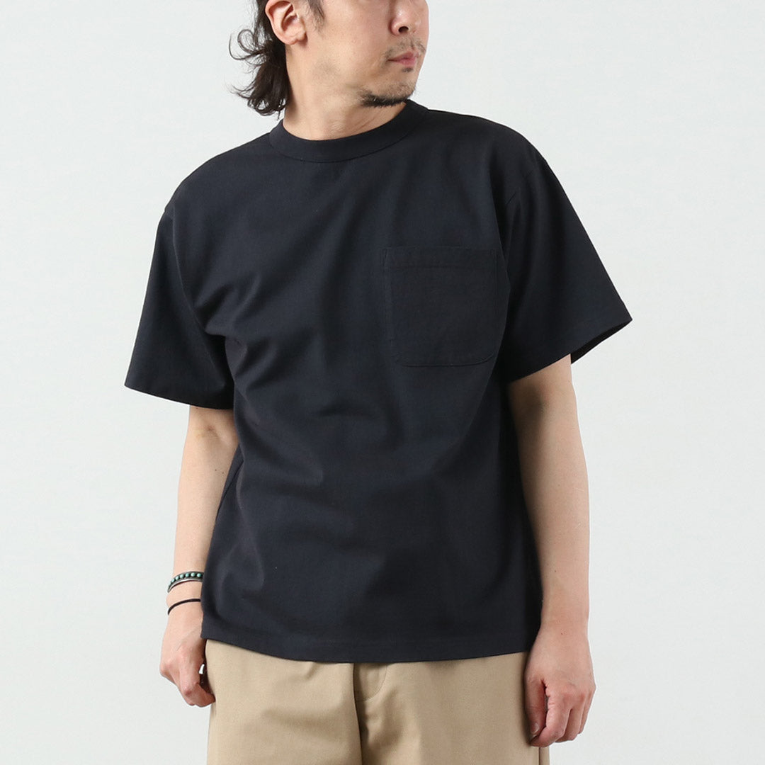 FILMELANGE（フィルメランジェ） オールデン エアスピン天竺 ポケットTシャツ 日本製