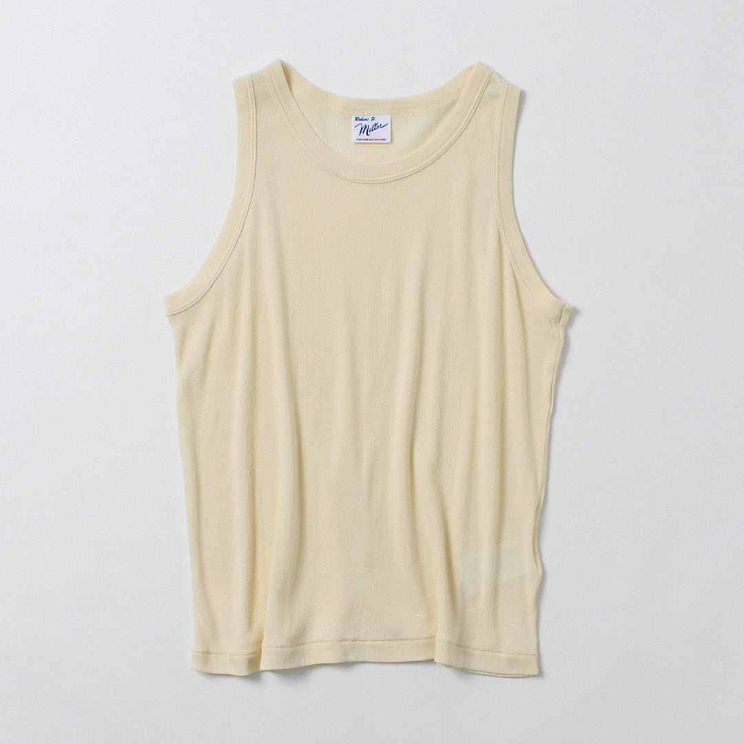 ROBERT P.MILLER（ロバートピーミラー） クルーネック パネルリブ タンク
