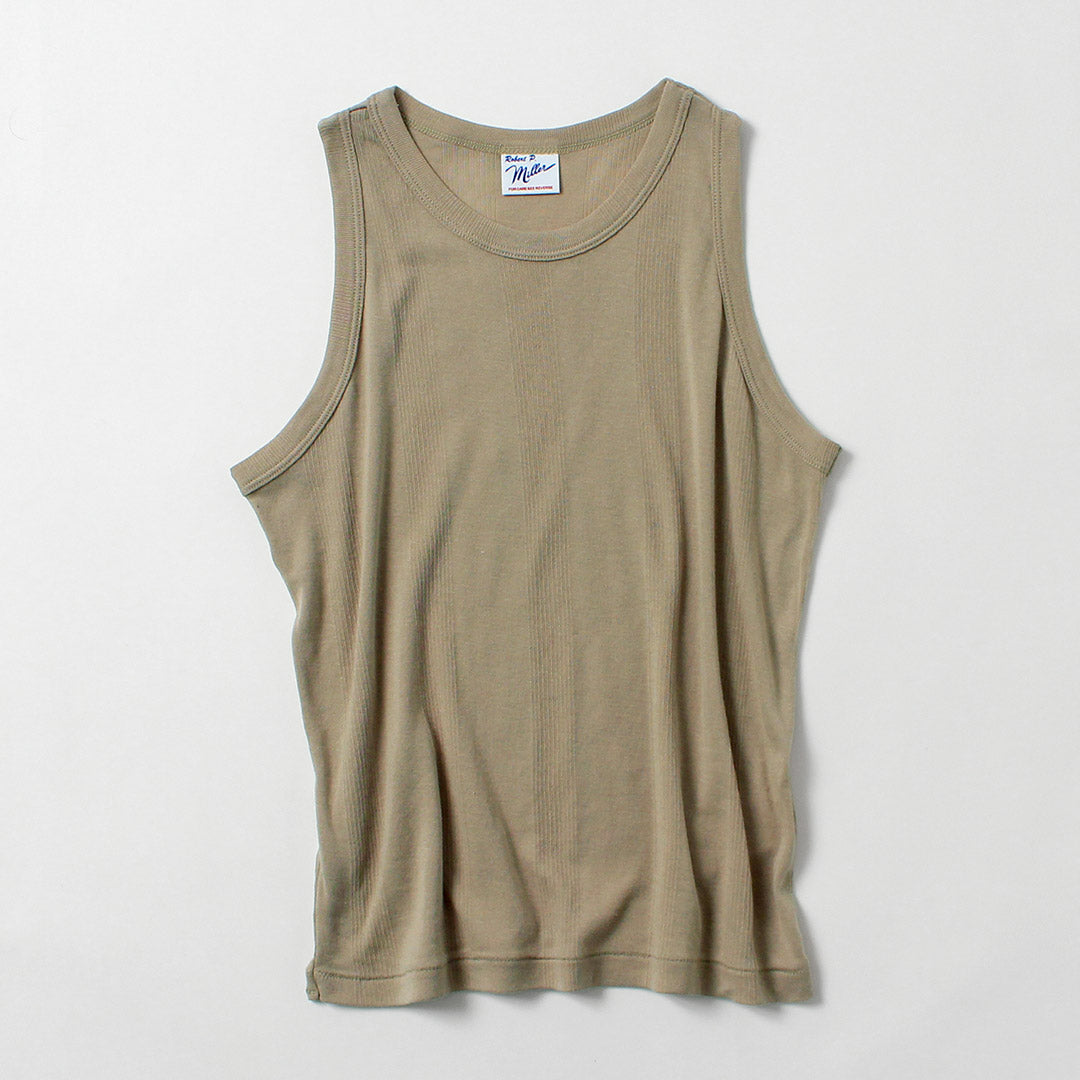 ROBERT P.MILLER（ロバートピーミラー） クルーネック パネルリブ タンク