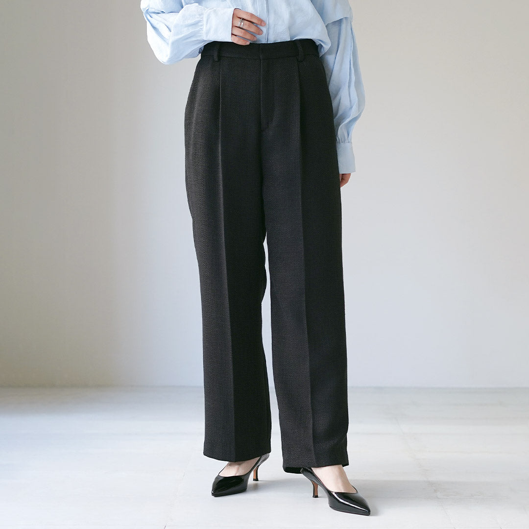 CHIGNON（シニヨン） 別注 ツィード タックパンツ / レディース ワイド
