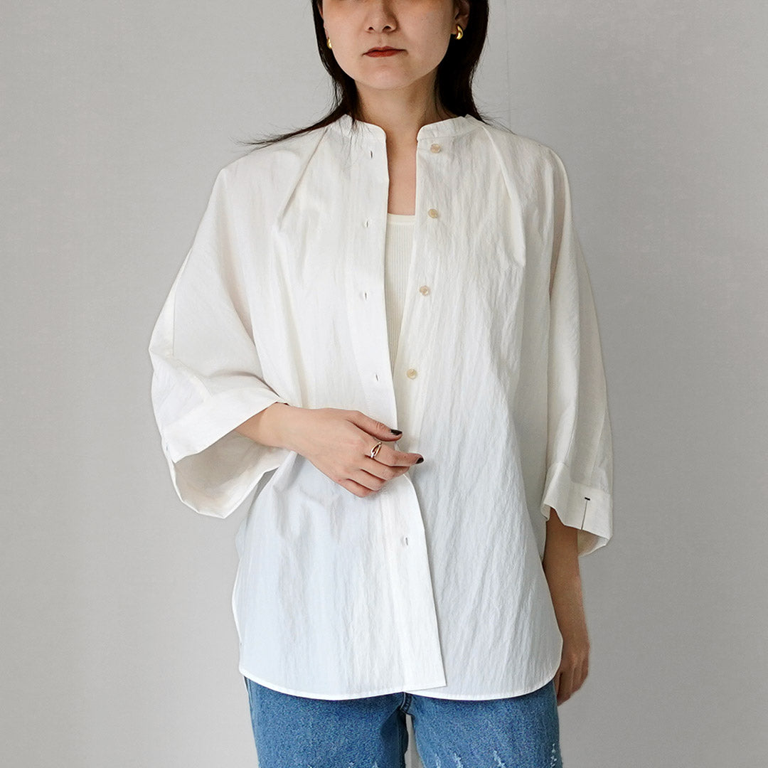 YENN（イェン） ラウンドフォーム シャツ / レディース オーバーシャツ