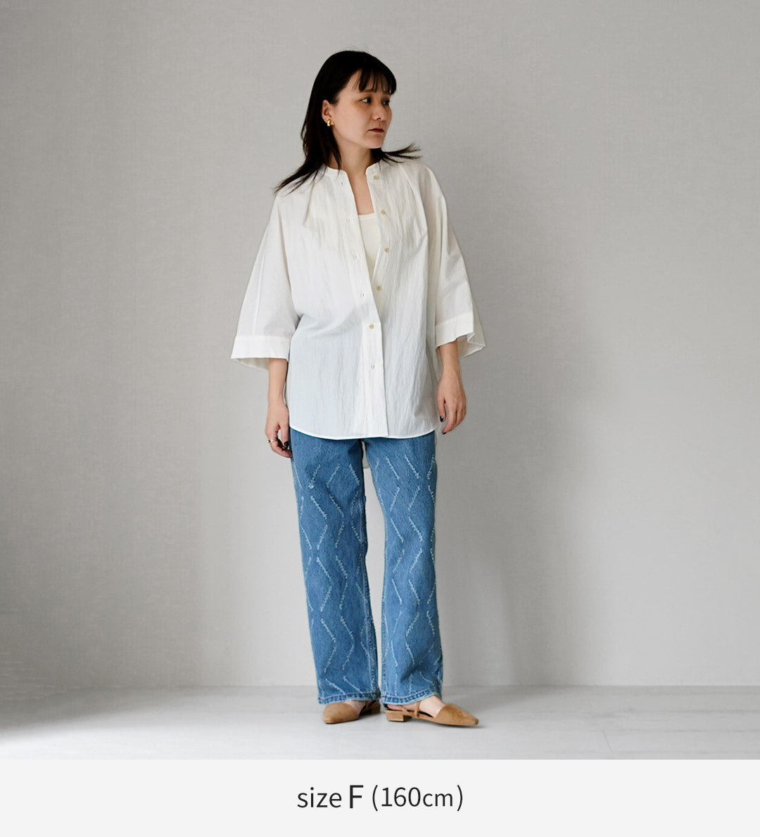 YENN（イェン） ラウンドフォーム シャツ / レディース オーバーシャツ