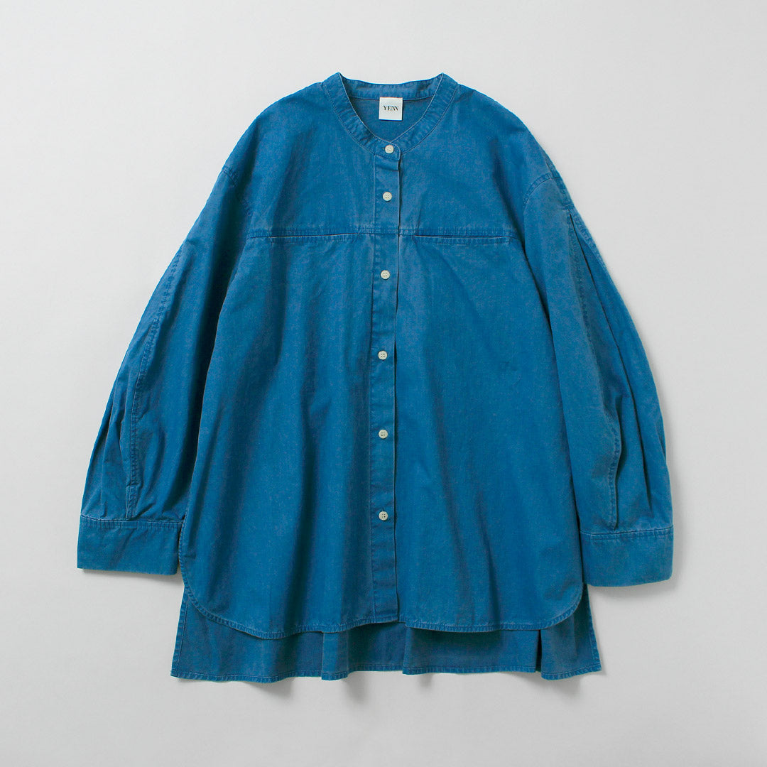 YENN（イェン） ピグメント ウォッシュ シャツ / レディース オーバー