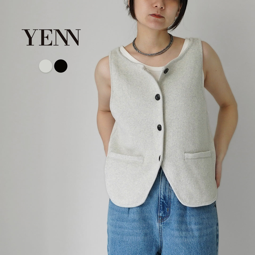 YENN（イェン） ボートネック ニットベスト / レディース レイヤード