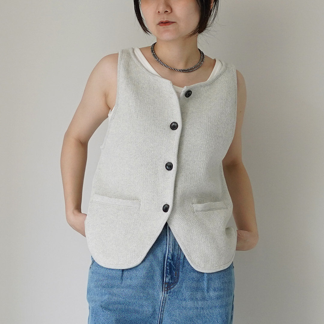 YENN（イェン） ボートネック ニットベスト / レディース レイヤード