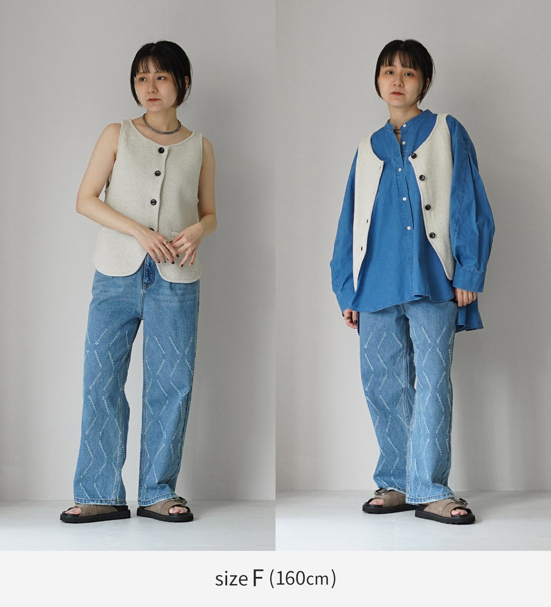 YENN（イェン） ボートネック ニットベスト / レディース レイヤード