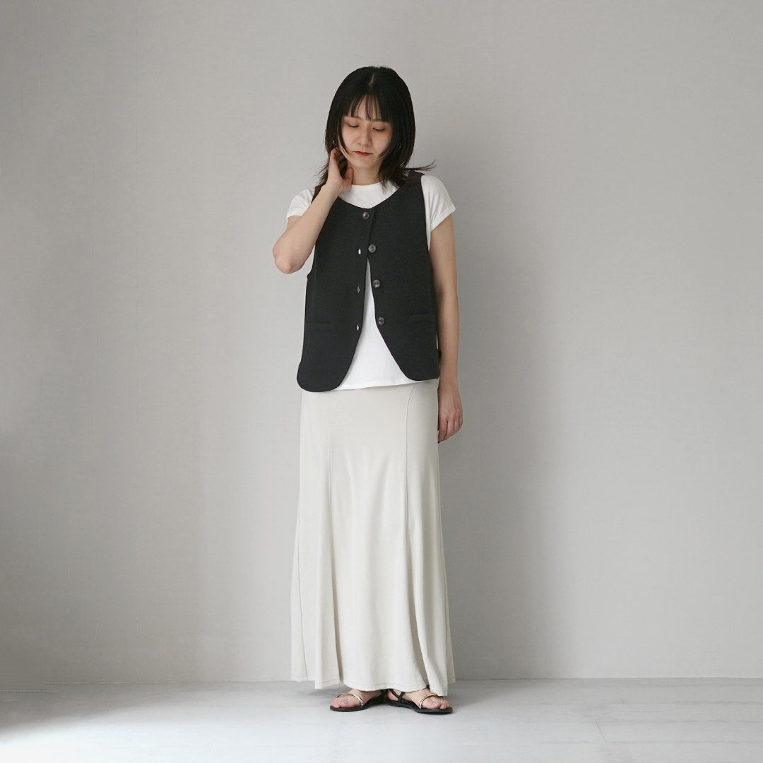 YENN（イェン） ボートネック ニットベスト / レディース レイヤード