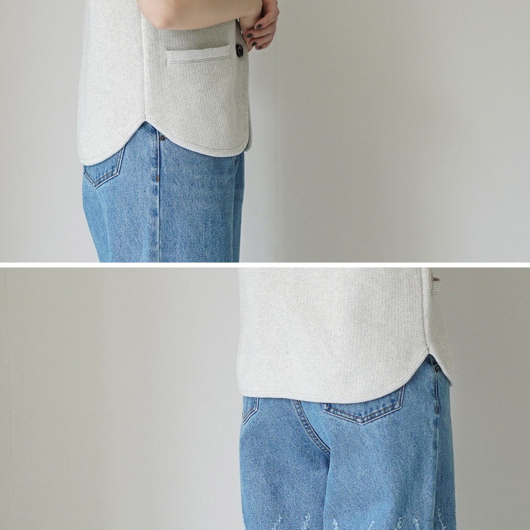 YENN（イェン） ボートネック ニットベスト