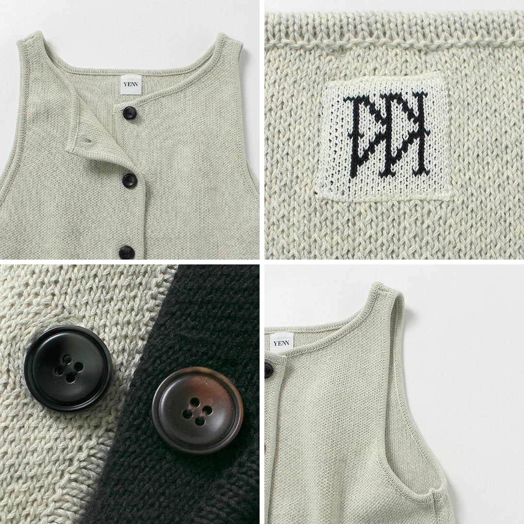 YENN（イェン） ボートネック ニットベスト