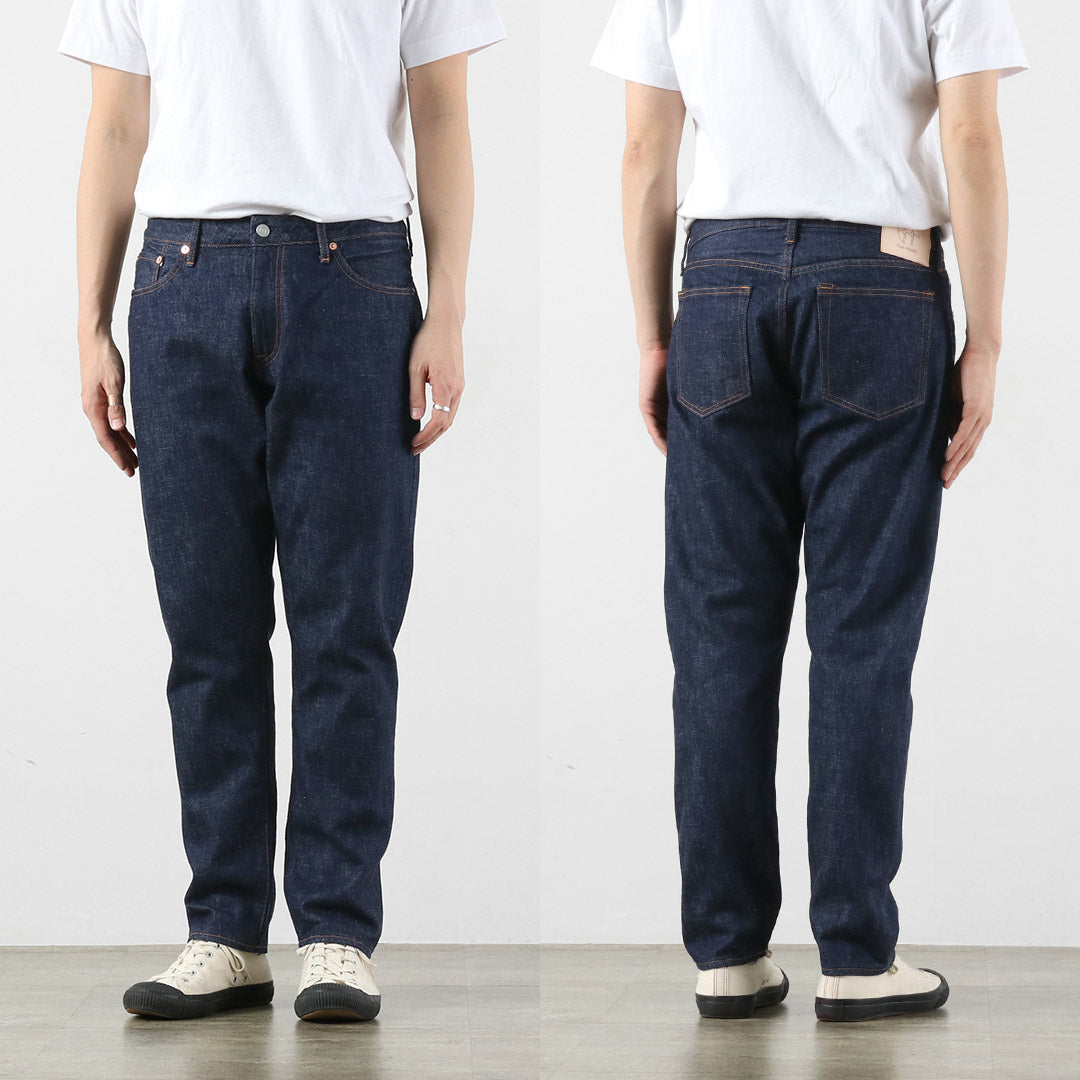 ブルースリ−4分の1 Blue refabric（ブルーリファブリック） 13oz セミワイドテーパード 5P