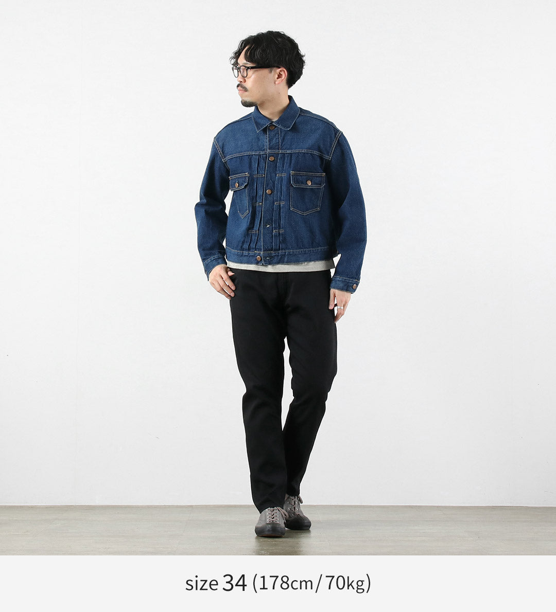 Blue refabric（ブルーリファブリック） 8oz セミワイドテーパード 5Pブラックジーンズ 日本製