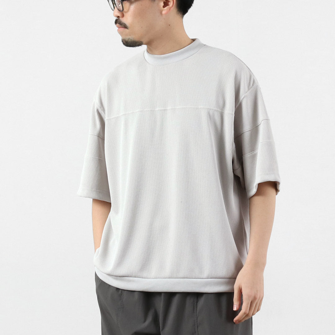 RAG（ラグ） クイックドライ ワッフル フットボールTシャツ 日本製