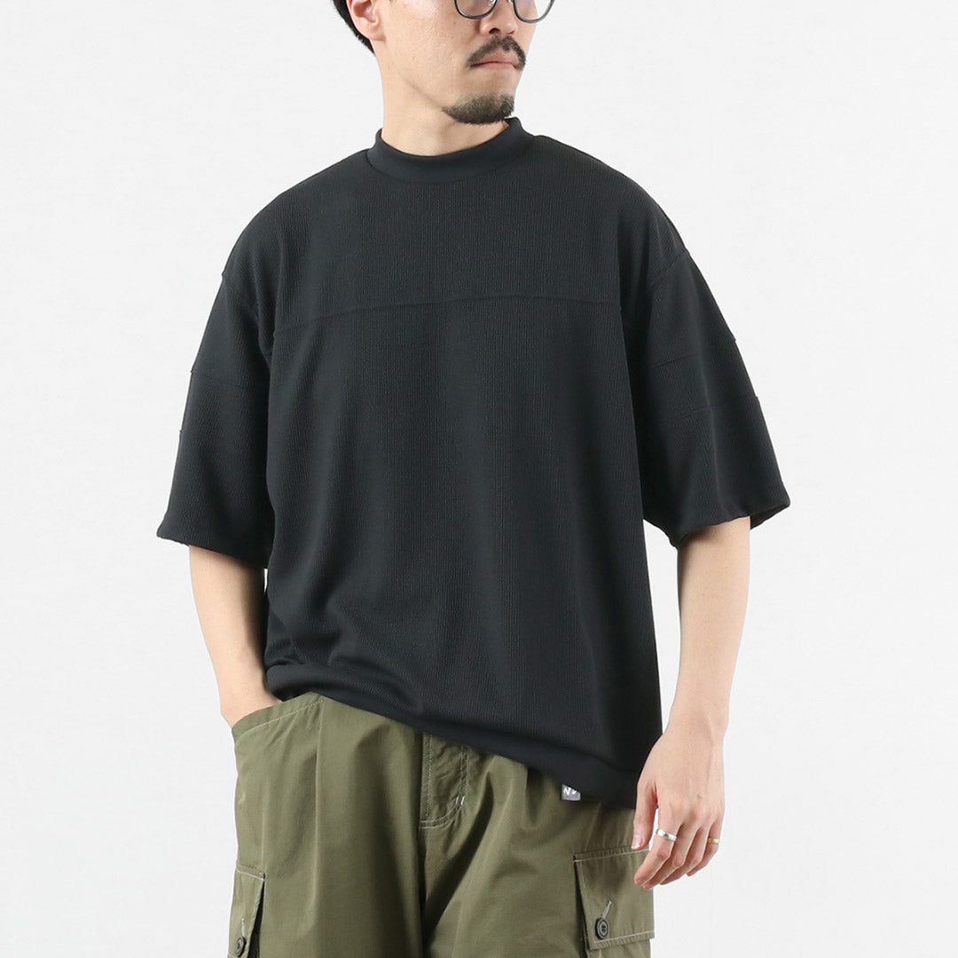 RAG（ラグ） クイックドライ ワッフル フットボールTシャツ 日本製